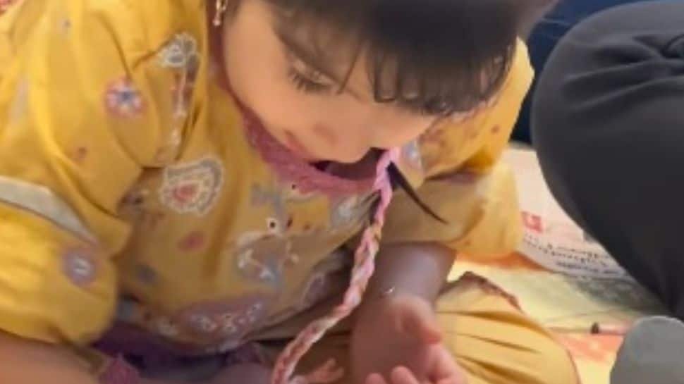 Bipasha Basu’s Daughter Devi Crafts Adorable Ganpati Idol Ahead Of Festivities | People News