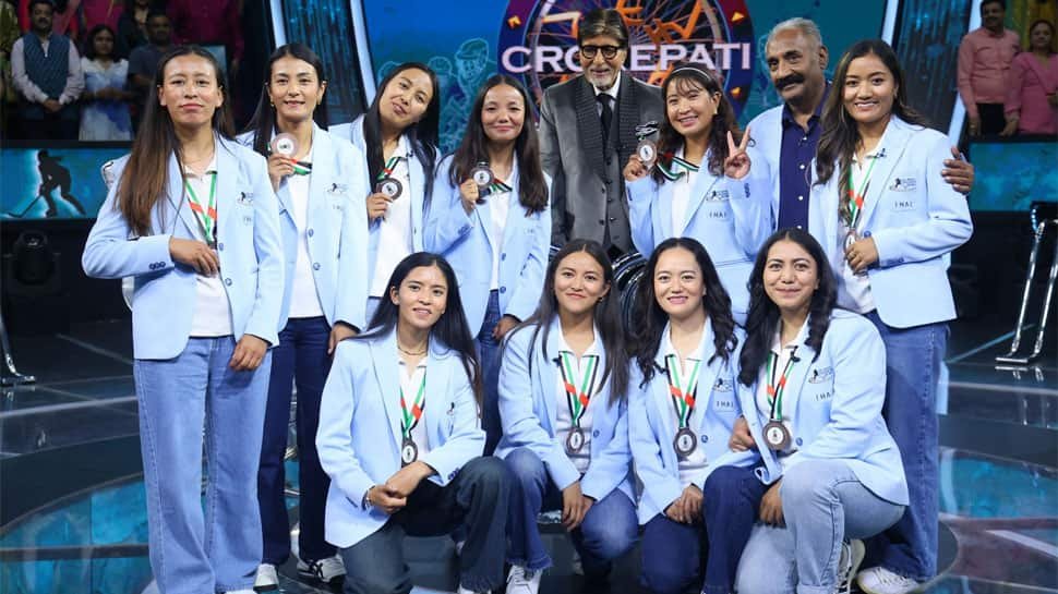 KBC 17 National Sports Day Special Episode: Amitabh Bachchan Honours Indian Women’s Ice Hockey Team | Television News