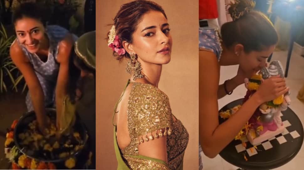 Ananya Panday Performs Ganpati Visarjan, Asks Bappa To ‘Come Again Next Year’ – WATCH | People News